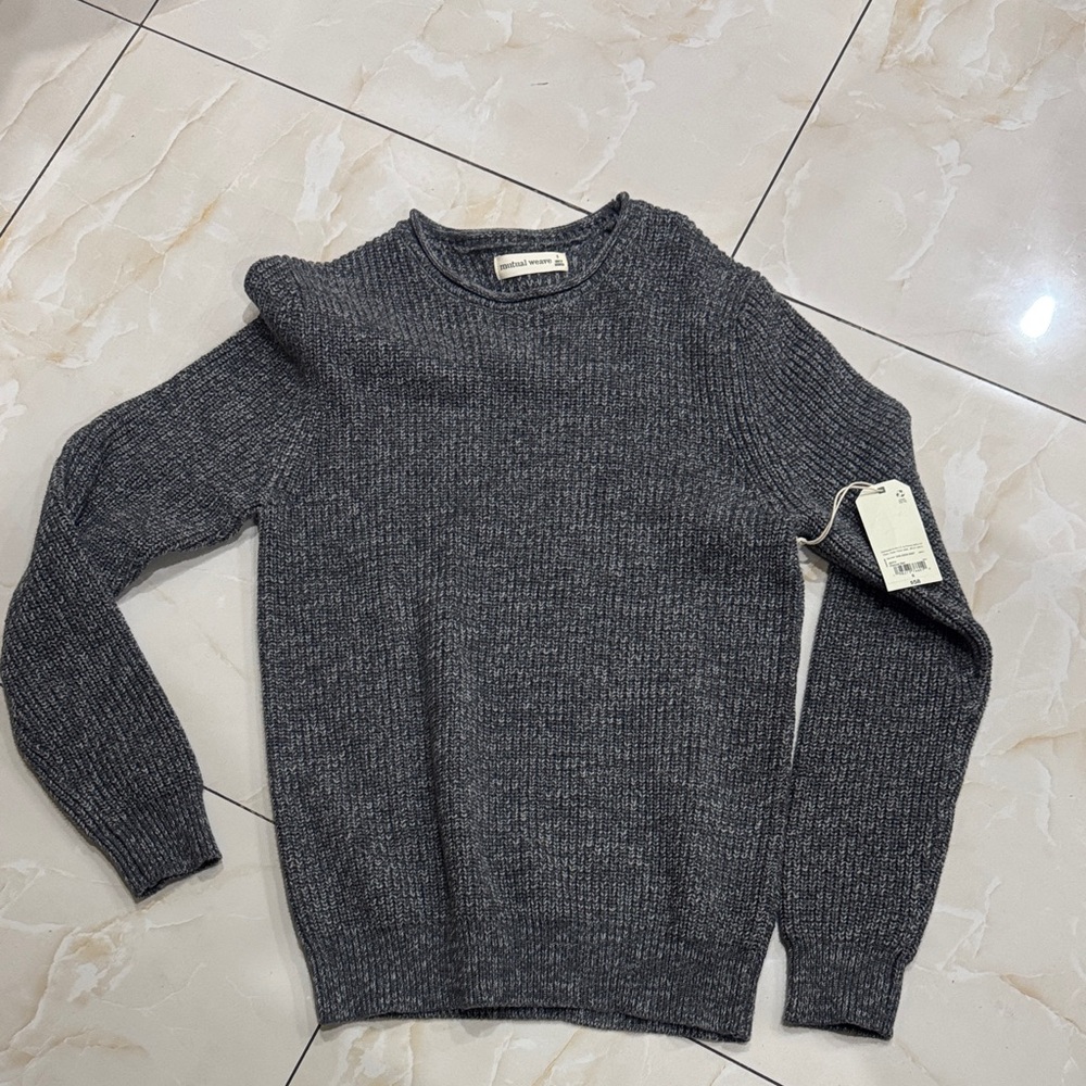 Charcoal Crewneck Sweater for Men